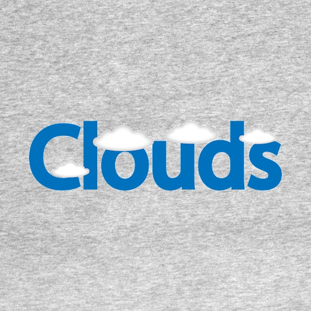 Clouds typography creative design by DinaShalash